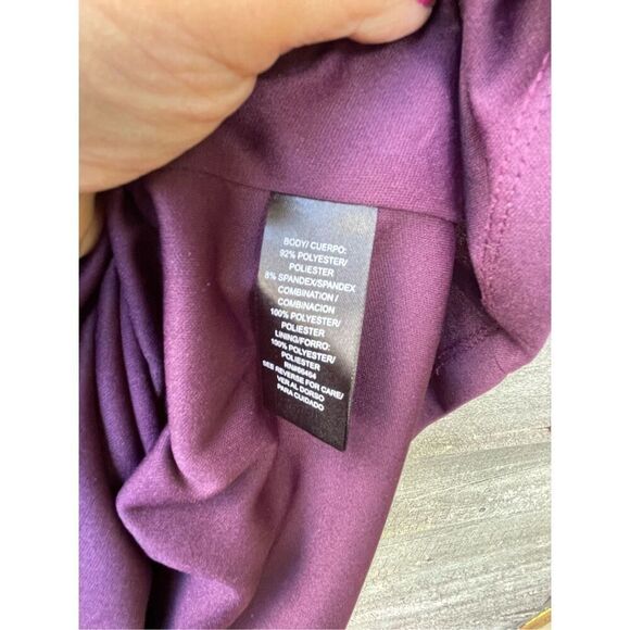 Sandra Darren size 14 sheath dress back exposed zipper accordion pleated bottom. - Picture 4 of 6